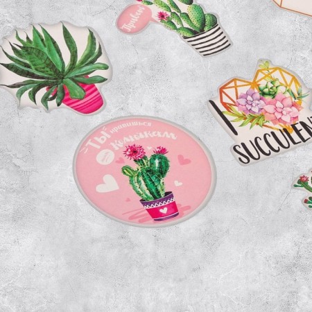 Stickers Stickers "Sukkulets", 7 × 7 cm-1