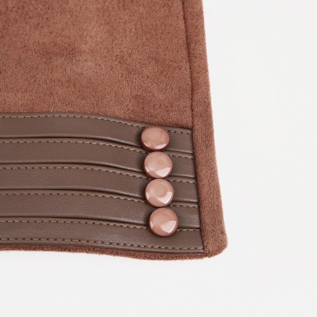 Gloves are female, dimensionless, without insulation, beige color-1