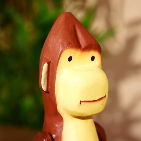 Souvenir "Monkey" hanging paws, wood 40 cm-5