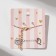Set 2 objects: earrings, pendom! "Weightlessness", heart, white color in gold, 45cm