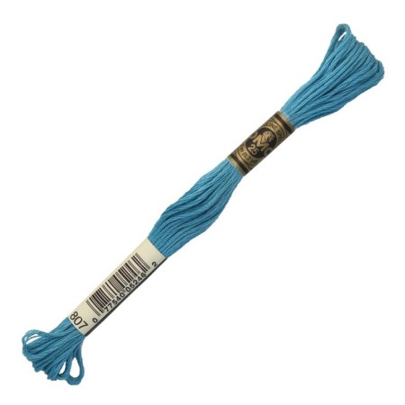 The threads of the DMC 117 (807), 12 pcs. packaged