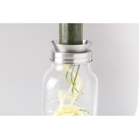 Bank with spiralizer Kilner, glass, 1 liter-10