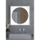 Mirror in a baguette frame with LED lighting 15 W, 70x70 cm, sensory switch, neutral white with