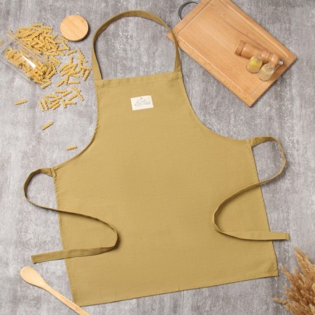 Apron Ethel "Kitchen" ts. Brown, 60x70cm, sarzha, 100% x/l-1