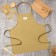 Apron Ethel "Kitchen" ts. Brown, 60x70cm, sarzha, 100% x/l