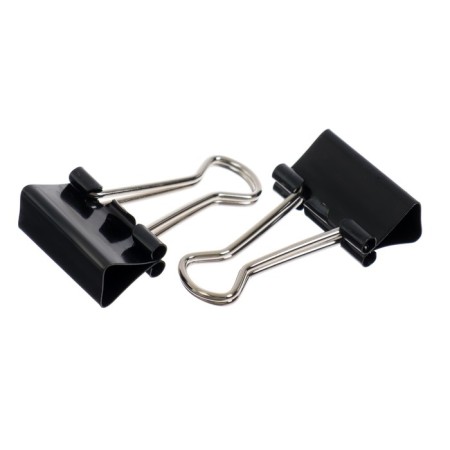A set of paper clamps 19mm (12 pieces) black-1