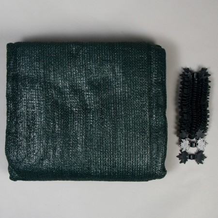 Shading grid, 10 × 4 m, density 55 g/m², green, in a set 29 clip-16