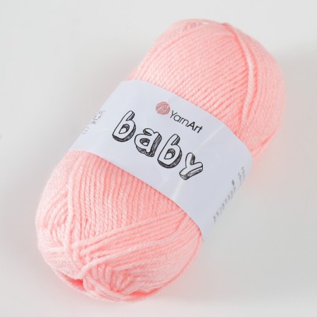 Yarn "Baby" 100% acrylic 150m/50g (204 peach)-2