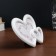 Frame d/photo plastic 2 hearts white 10*12, 6*8 cm