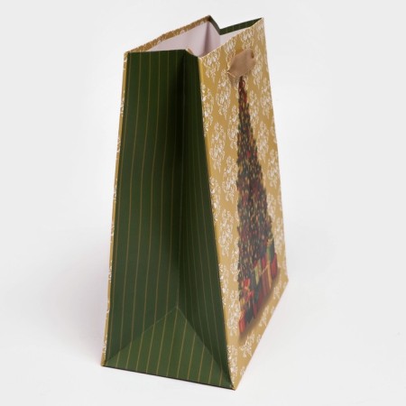 Gift, laminated, "Christmas tree with gifts", 18 x 23 x 10 cm-2