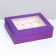 Packaging for 12 cupcakes with a window, lilac, 32.5 x 25.5 x 10 cm