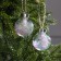 A set of Christmas tree balls “Brilliant tinsel” 2 pcs., Batteries, 1 LED, RGB glow