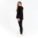 Female set (sweatshirt, pants) minku: Home Comfort Black color, rr 54