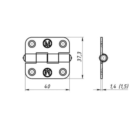 Loop overhead tundra PN5-40, zinc coating, 1 pc.-4
