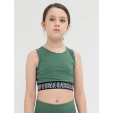 T-shirt-top for girls, height 164 cm, khaki color