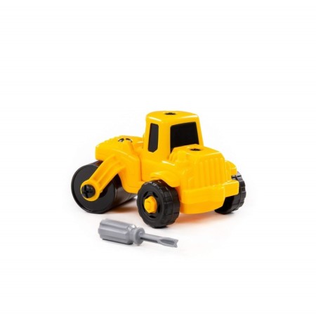 Design and Transport "Road Rink", 18 elements, yellow-black color, in the box-1