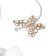 Mia chandelier 5x60W E27 white, gold 59x18x24cm