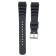 20 mm watch strap, silicone, l-23.5 cm, black