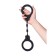 Handcuffs, silicone, black, 33 cm