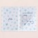 Folder for the birth certificate "Bunny" Blue Tone, A5