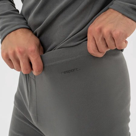Male Resport thermal underwear, kit: longshit, leggings, size m, gray-3