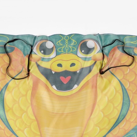 New Year! Carnival set "Cool snake", cape, mask, green color-10