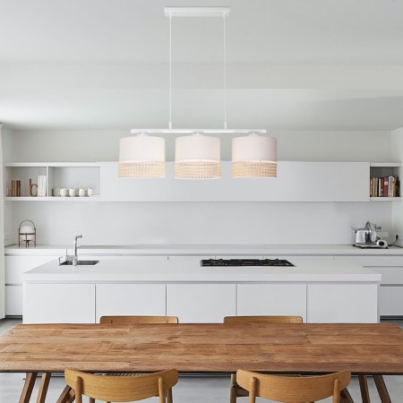 Suspended lamp Paglia, 60W, E27, 70x20 cm-1