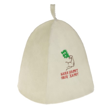 A cap for a bath with embroidery "Bath Tares Power", the first variety-2