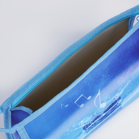 Cosmetic bag with lightning, blue color-2