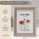 Photo frame plastic 13x18 cm "Dora" Mokko with gold 22.7x17.7x1.4 cm