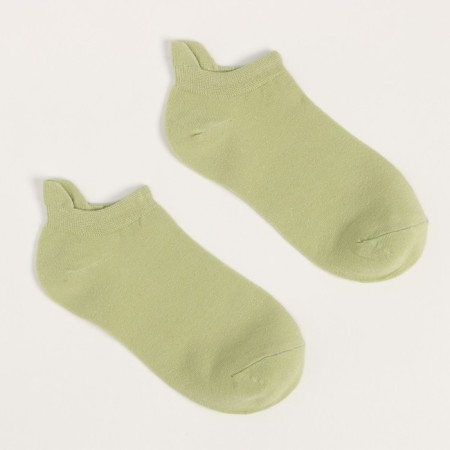 Women's socks shortened, light green color, size 36-40-1