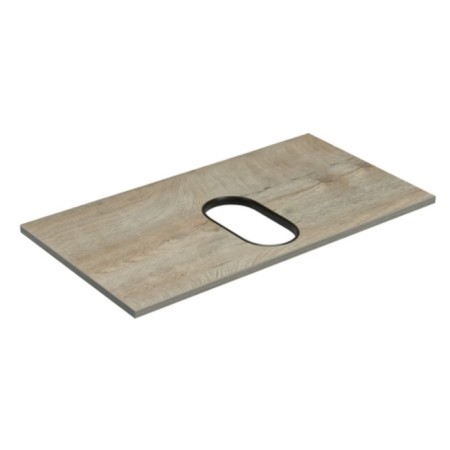 The countertop under the Aquaton sink "Loft Factory 80" Color Oak Endgrain