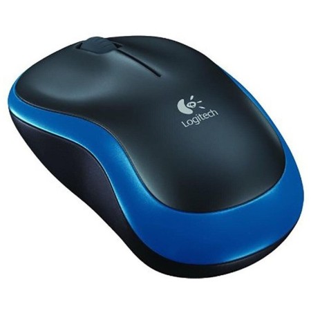 Logitech M186 Black/Blue Optical (1000DPI) wireless USB2.0 for laptop (2but 102940-1