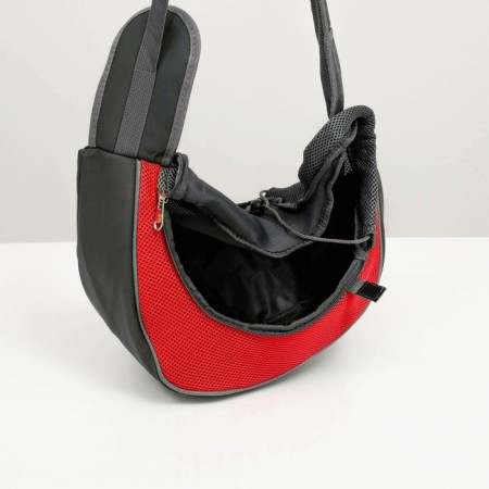 Cracking bag "sling" for animals, 42 x 25 cm, red-5