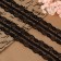 Capricon lace, 32 mm × 10 ± 1 m, black color