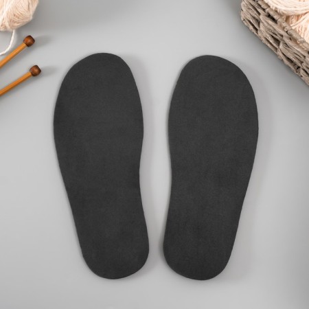 Sole for knitting shoes "Eva" Size "42", thickness 7 (± 0.5) mm, black