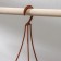 Street Kashpo for flowers suspended "Julia", 3.5 l, brown color