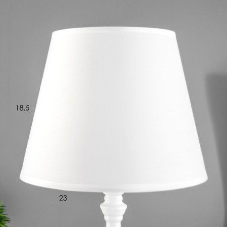 Table lamp "Rook" 1x60W E27 white 22x22x38cm-4