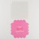 Cookie box, confectionery packaging with PVC lid, “eat me and smile”, 13 x 13 x 3 cm