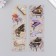 Stickers for creativity "Key tools and flowers" set 2 sheets 17.5x6 cm