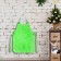 New Year's apron for creativity "New Year! Christmas tree ", green color, 42 x 63 cm