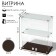 Smail window, 1 shelf, 600 × 300 × 700, chipboard, glass color wenge