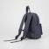 Baby backpack with zipper, external pocket, reflective strip, gray color