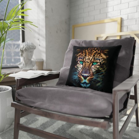 Decorative Ethel Pillow "Leopard" 40x40 cm, Gabardin, 100% p/e-1
