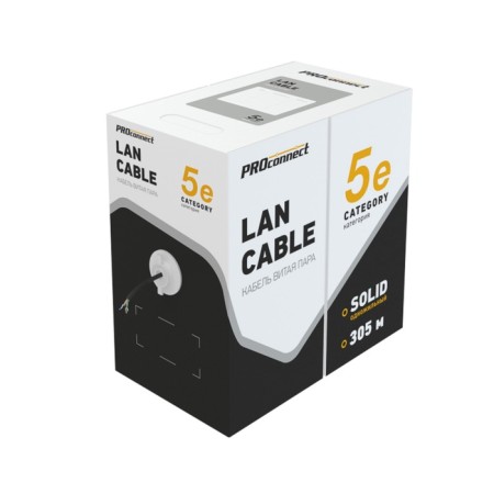 Bay cable twisted steam ursed, f/utp, cat 5e, PE, 4PR, 24AWG, OUTDOOR, Solid, Black, 305m-1
