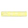 The ruler is flexible, plastic 20 cm, with stencils, mix