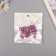 Beads for creativity plastic "Cube" mother -of -pearl violet set 30 pcs 1x1 cm
