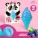 Lip gloss "Panda", the aroma of blueberries