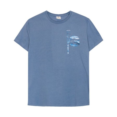 Male T -shirt, size 52, indigo color-3