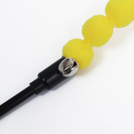Domestica-pound "Caterpillar with feathers", pen 47 cm, yellow/pink-2